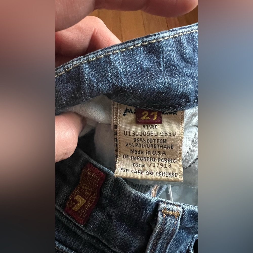 7 For All Mankind Jeans in Dark Blue Denim